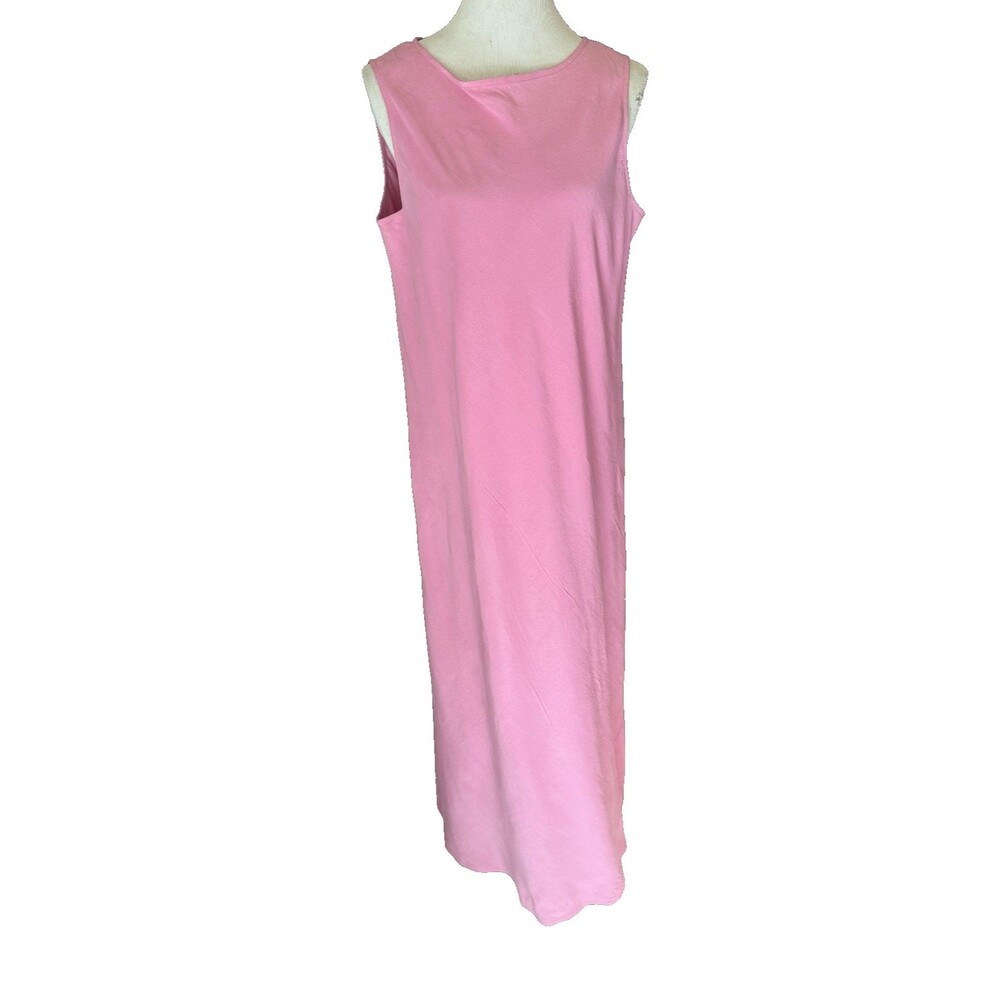 NWOT Eileen Fisher Sleeveless Pink Silk Dress Size Large - Picture 2 of 5